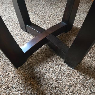 LOT Glass Top Coffee and Side Tables