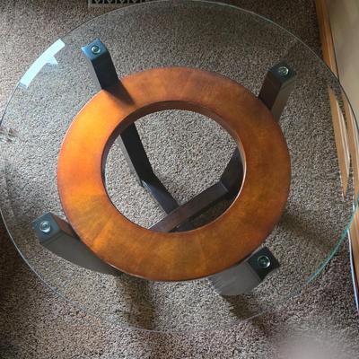 LOT Glass Top Coffee and Side Tables