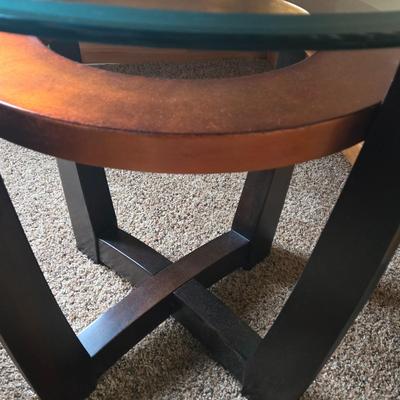 LOT Glass Top Coffee and Side Tables