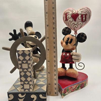 LOT 60L: "Ahoy Mickey" and "You Keep Me Grounded" Disney Traditions Figurines