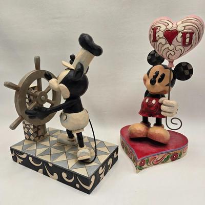 LOT 60L: "Ahoy Mickey" and "You Keep Me Grounded" Disney Traditions Figurines