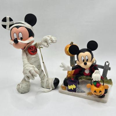 LOT 68L: Possible Dreams Mummy Mickey and Numbered "Spooktacular Count Mickey"