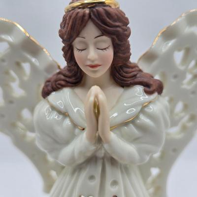 LOT 71L: Lenox " Light of Love" Angel and "Angel of Adoration Votive"