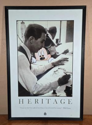 LOT 73L: Heritage Print (38.5 x 26) , Bradford Exchange Numbered Commemorative Print (14.4x12.5) and Thomas Kinkade Print with COA (14.5...