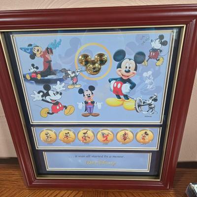 LOT 73L: Heritage Print (38.5 x 26) , Bradford Exchange Numbered Commemorative Print (14.4x12.5) and Thomas Kinkade Print with COA (14.5...