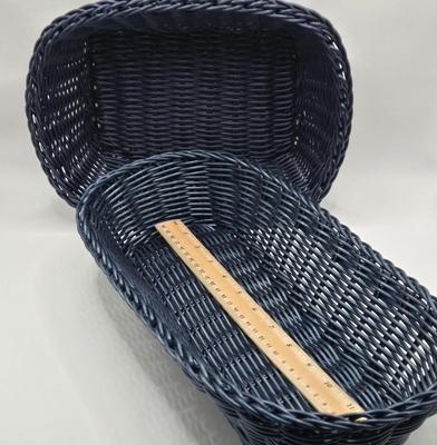 LOT 75L: Bulova Clock, Cucina Plaque, 2 Blue Baskets, Cute Bunny Flatware Holders, Large Plastic Bowl, Ice Bucket, and More