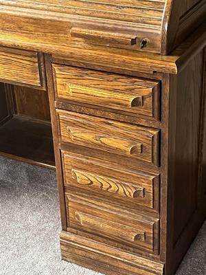 LOT 83Y: Vintage Roll-Top Desk