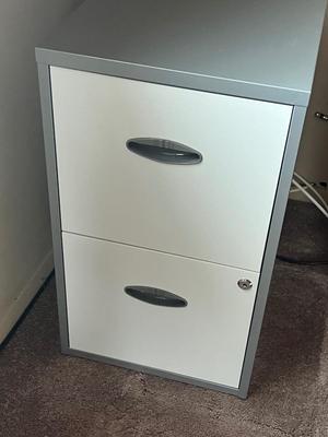 LOT 84Y: Two-Drawer Metal File Cabinet