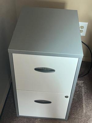 LOT 84Y: Two-Drawer Metal File Cabinet