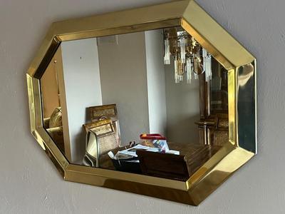 LOT 96D: Large Gold-Framed Wall Mirror