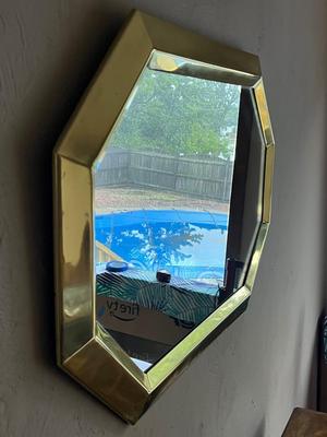 LOT 96D: Large Gold-Framed Wall Mirror