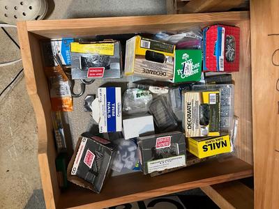 LOT 100B: Contents of Tool Bench - Big Lot of Mixed Tools and Hardware