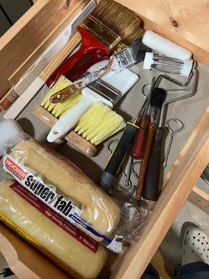 LOT 100B: Contents of Tool Bench - Big Lot of Mixed Tools and Hardware