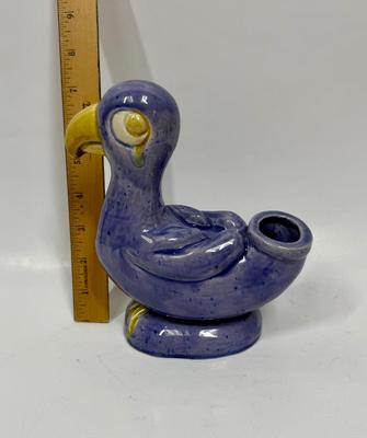 Vintage Ceramic Bird Parrot Planter