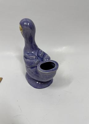 Vintage Ceramic Bird Parrot Planter