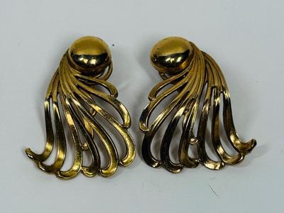 Gold-tone Clip on Earrings