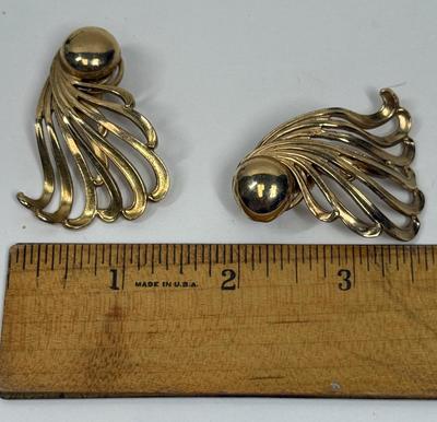 Gold-tone Clip on Earrings