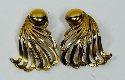 Gold-tone Clip on Earrings