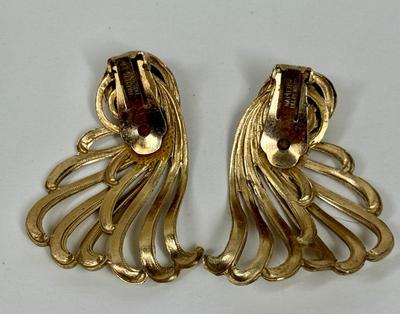 Gold-tone Clip on Earrings