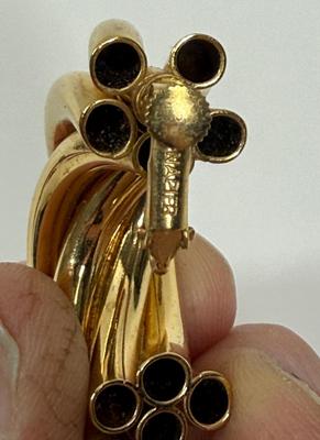 Gold-tone Napier Clip-on Earrings