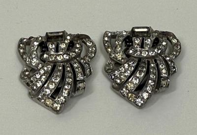 Vintage Rhinestone Shoe Clips