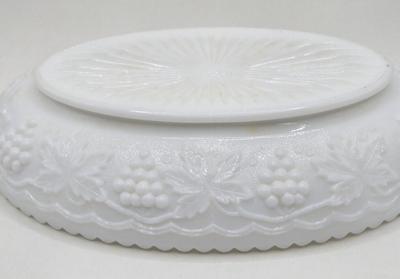 LOT 1K: Vintage Milk Glass Vase, Creamer and Sugar, Salt and Pepper, Divided Serving Dish, Butter Dish, and More