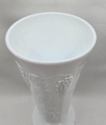 LOT 1K: Vintage Milk Glass Vase, Creamer and Sugar, Salt and Pepper, Divided Serving Dish, Butter Dish, and More