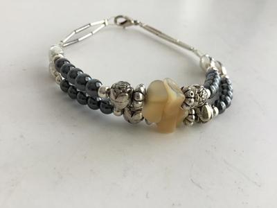 Double beaded fashion bracelet