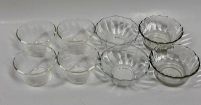 Glass Cooking Prep or Dessert Bowl Lot