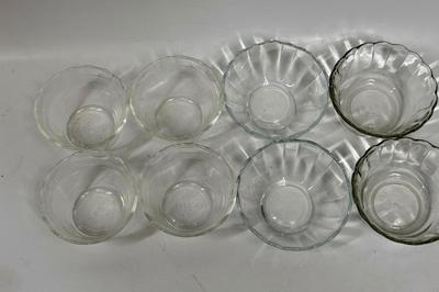 Glass Cooking Prep or Dessert Bowl Lot