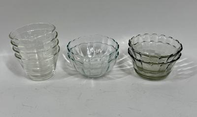 Glass Cooking Prep or Dessert Bowl Lot