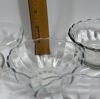 Glass Cooking Prep or Dessert Bowl Lot