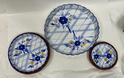 Three-Piece Multicolor Tart/Quiche/Flan Baking Set