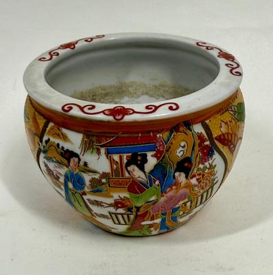 Chinese Satsuma Style Mini Porcelain Ceramic Pot