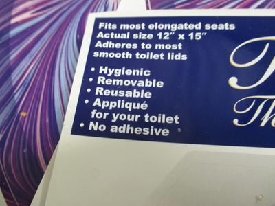 Toilet Tattoos 12" x 15" Hygienic Removable