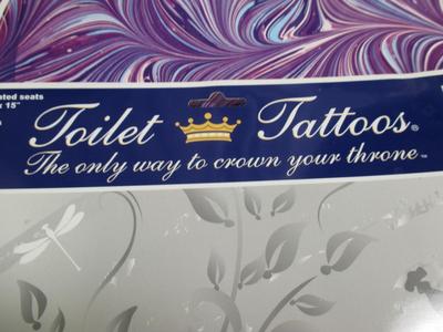 Toilet Tattoos 12" x 15" Hygienic Removable