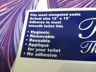 Toilet Tattoos 12" x 15" Hygienic Removable