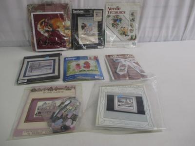 Assortment Of Cross Stitching Kits