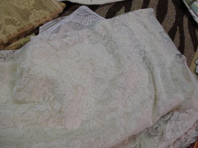 Assortment Of Lines Table Cloths Place Mats Patches
