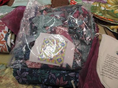 Assortment Of Lines Table Cloths Place Mats Patches