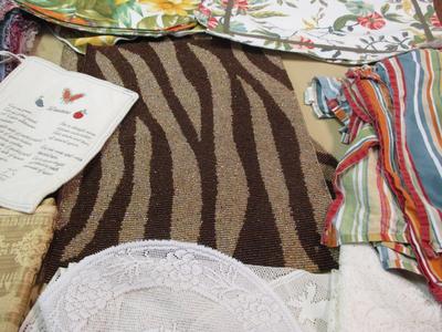 Assortment Of Lines Table Cloths Place Mats Patches