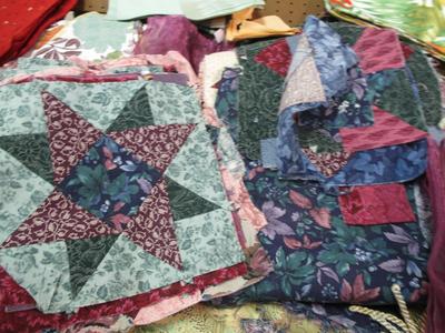 Assortment Of Lines Table Cloths Place Mats Patches