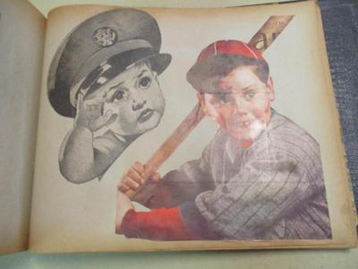 Antique Advertising Memorabilia Scrap Book