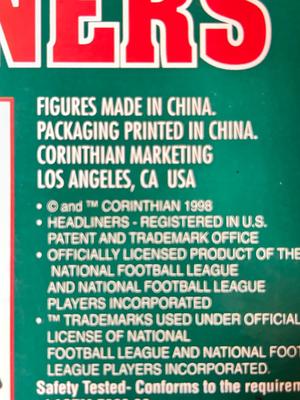 1998 LIMITED EDITION NFL HEADLINERS BOBBLE HEADS