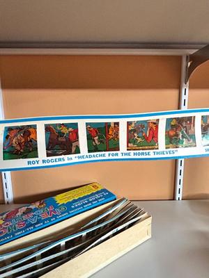 1961 PULL A SHOW PROJECTOR SLIDES AND FISHER PRICE PULL TOY PELICAN