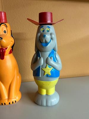 1965 SOAKY BUBBLE BATH CHARACTER BOTTLES