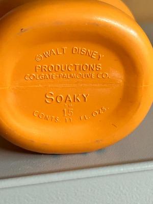 1965 SOAKY BUBBLE BATH CHARACTER BOTTLES
