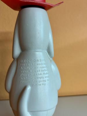 1965 SOAKY BUBBLE BATH CHARACTER BOTTLES