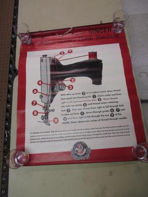 Upper Threading Of Singer Horizontal Rotary Hook Machine Litho