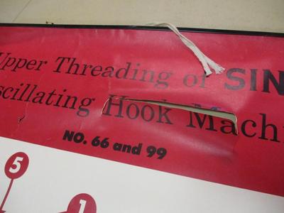 Upper Threading Of Singer Oscillating Hook Machines Litho